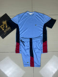 Conjunto Esportivo Lacoste (Azul Fraco)