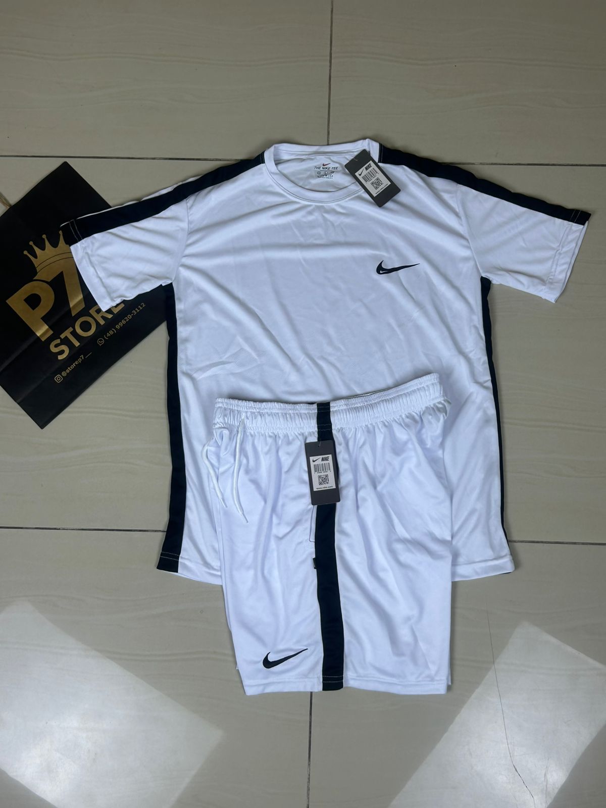 Conjunto Nike Dri Fit 2025 (Cinza e Azul)