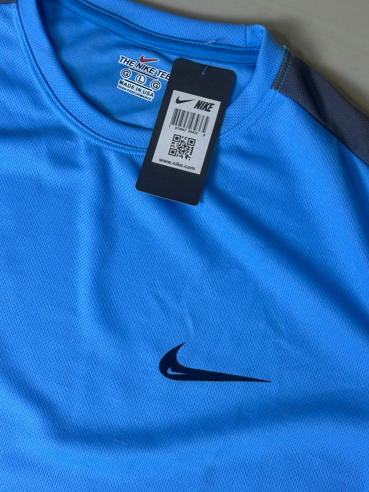 Conjunto Nike Dri Fit 2025 (azul com cinza)